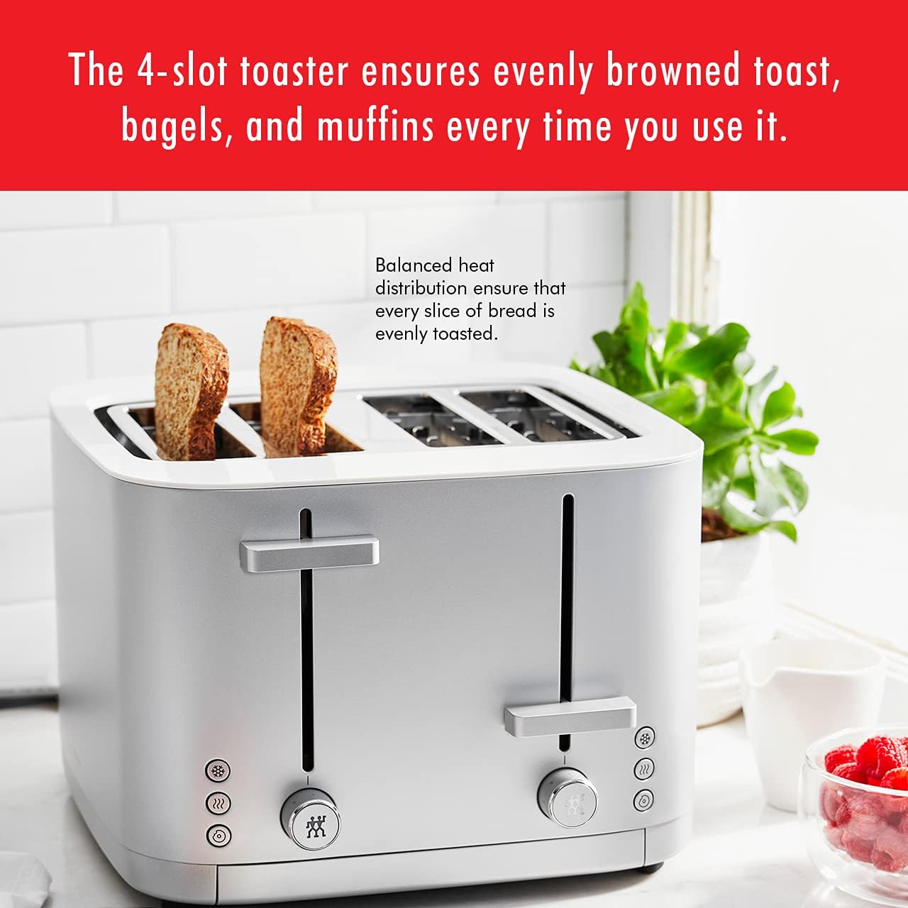Zwilling Enfinigy Toaster - Tostadora Cool Touch VARIEDAD DE TAMANOS