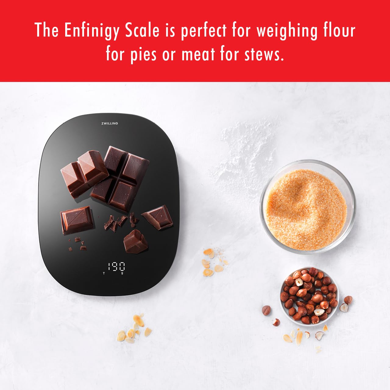 ZWILLING Enfinigy - Báscula digital de alimentos para cocina, DIFERENTES COLORES