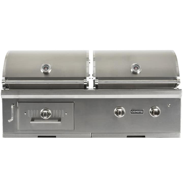 Coyote Parilla híbrida propano líquido y carbón de 50", C1HY50LP bbq