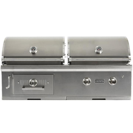 Coyote Parilla híbrida propano líquido y carbón de 50", C1HY50LP bbq