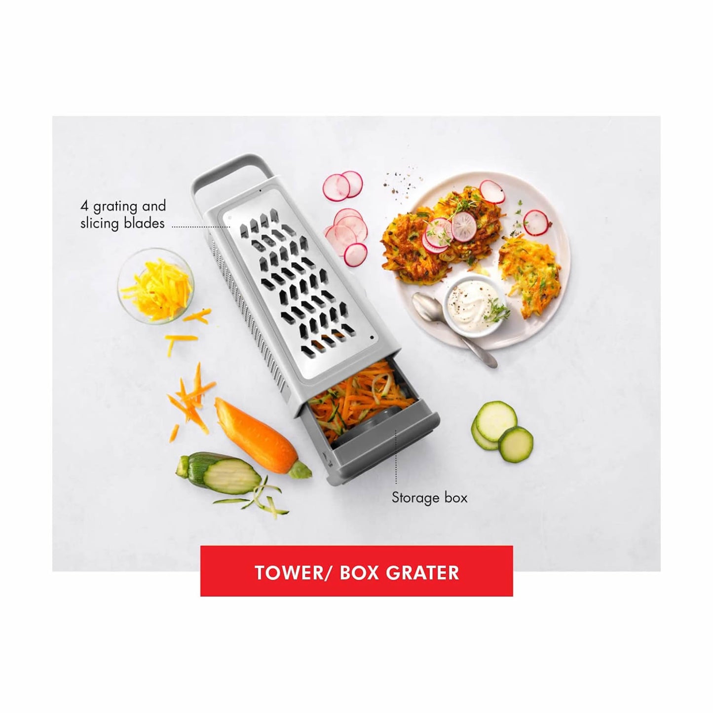 Zwilling 4 Sided Tower Grater 36610-003-0