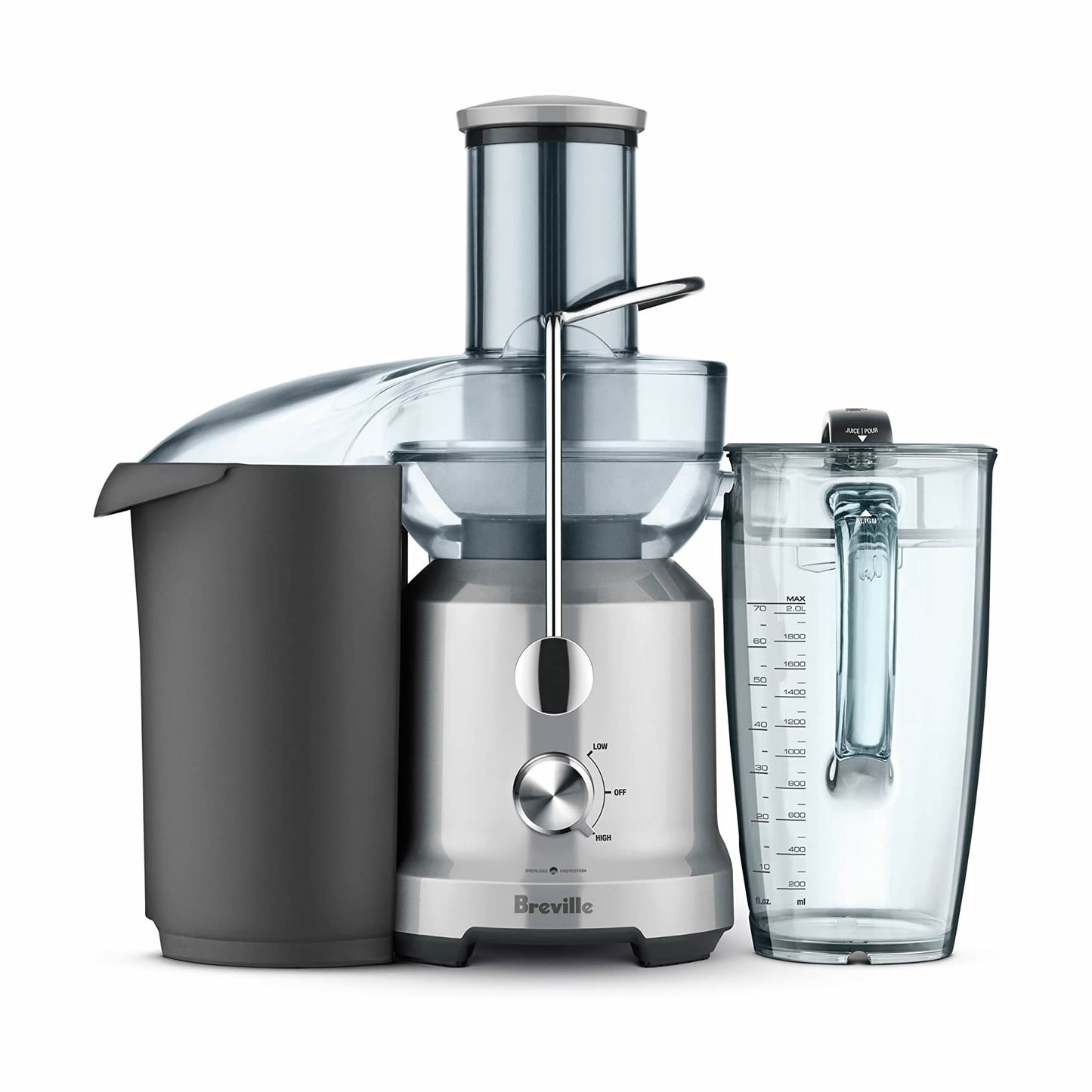 Breville Exprimidor centrífugo frío, color plateado BJE430SIL