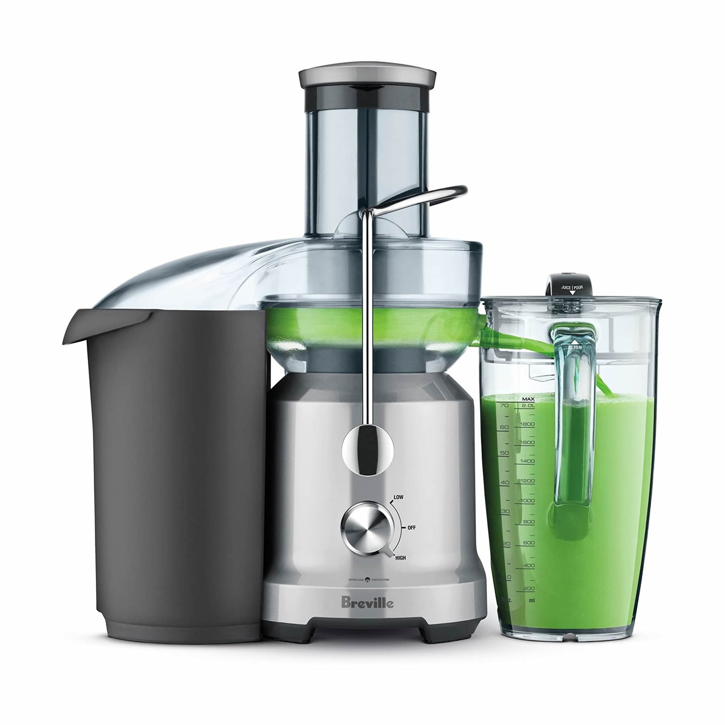 Breville Exprimidor centrífugo frío, color plateado BJE430SIL