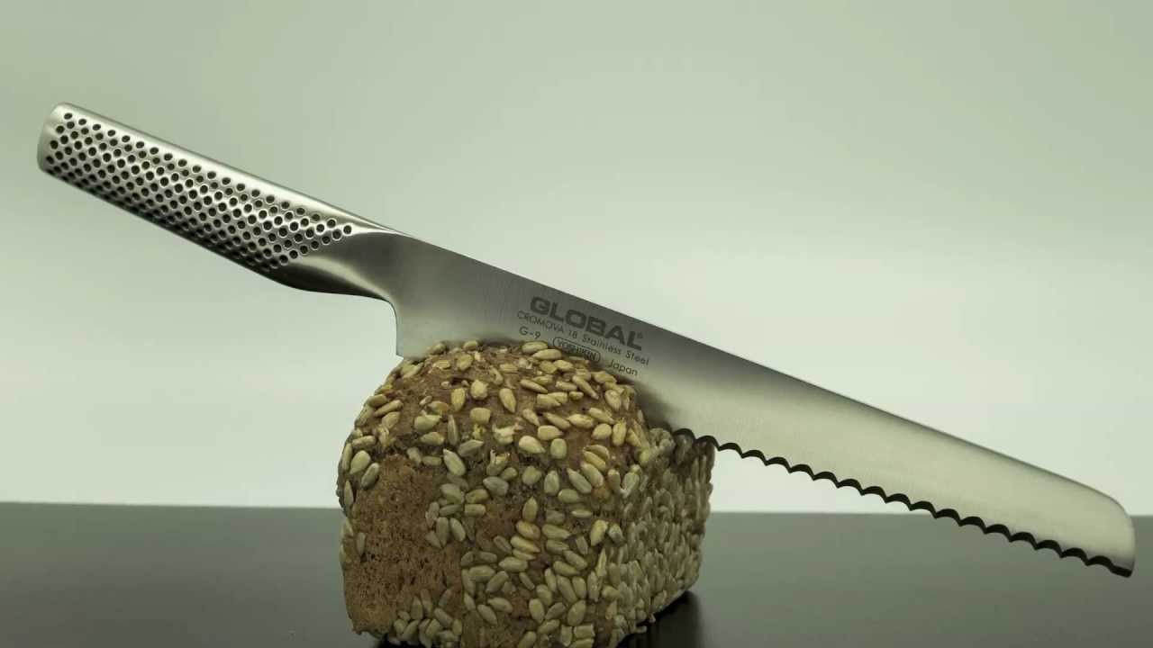 Global Cuchillo de Pan 22cm, G-9
