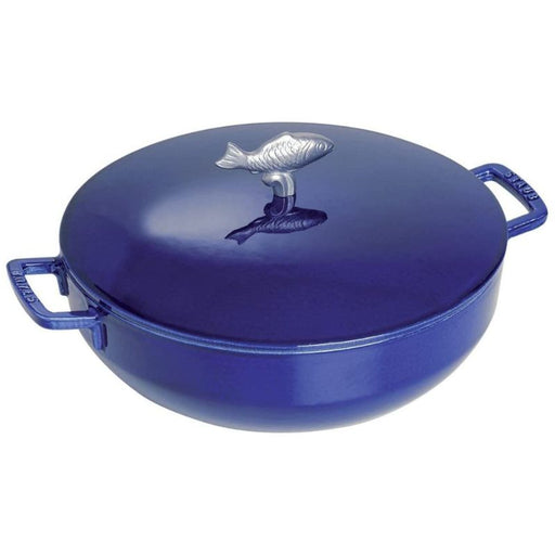 Staub Round Cast Iron Bouillabaisse Pot - 28cm - Dark Blue 1112991