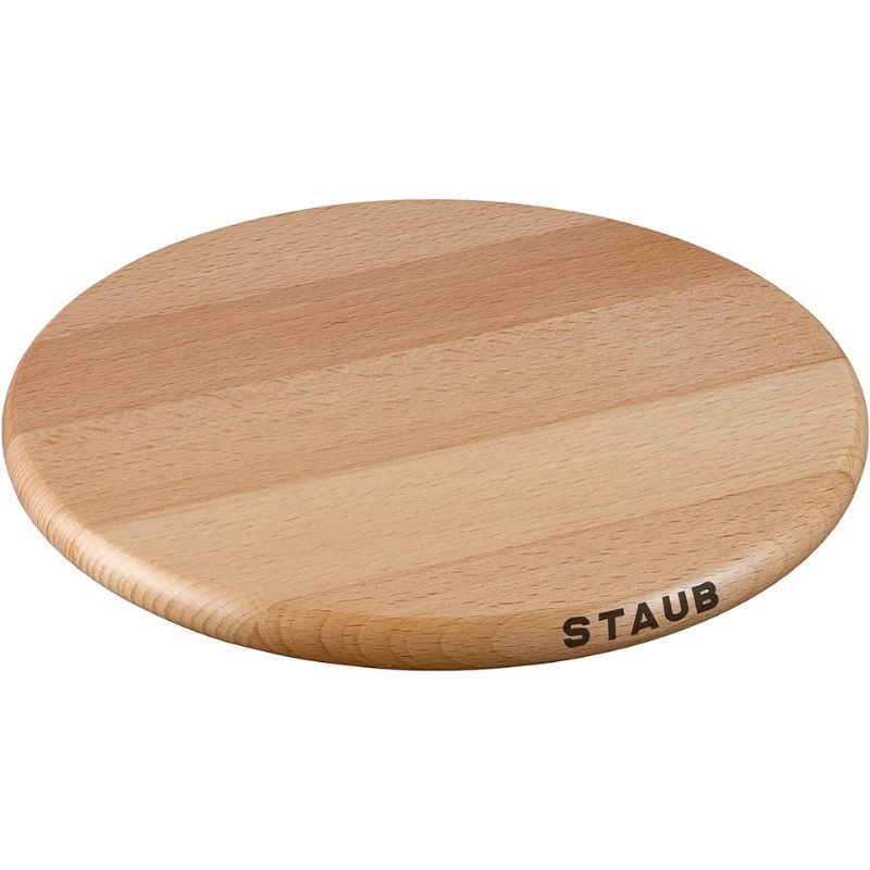 Staub - 23 cm Round Wooden Trivet 40511-077-0