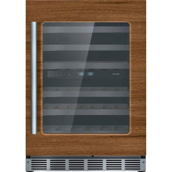 Thermador 24" Undercounter  Glass Door Wine Reserve, Custom Panel, Right Hinge, 115V/60Hz