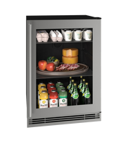 U-LINE - Refrigerador con Puerta de Vidrio de 24" Marco de Acero Inoxidable image 0