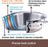 "All-clad 10-Piece Set  6108 SS, 6110 SS, 6202 SS, 6203 SS, 6403 SS, 6508 SS" 8400002116