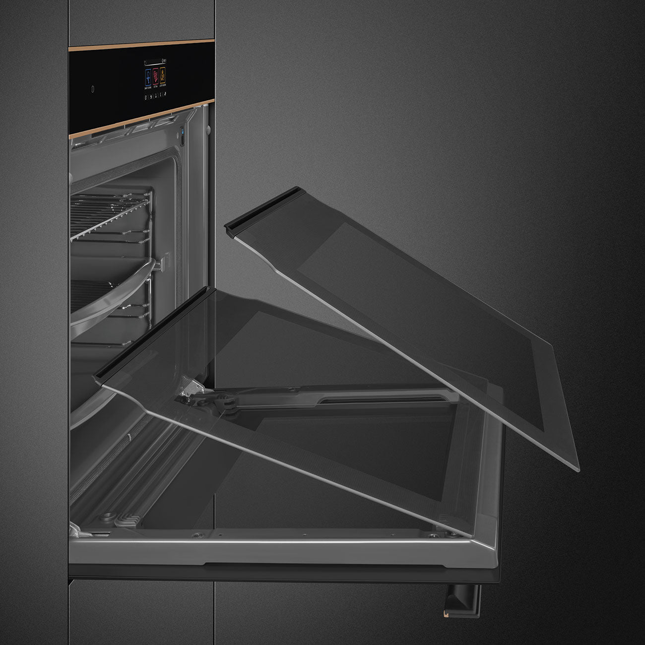 SMEG - Horno Eléctrico Dolce Stil Novo de 60cm/24" - Negro/Cobre image 2