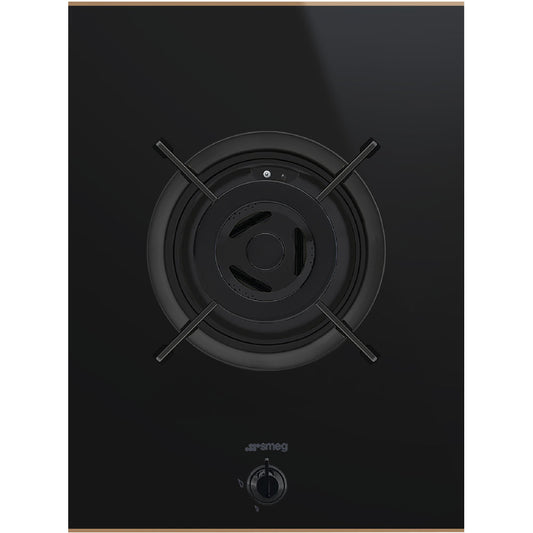 Smeg Dolce Stil Novo Módulo de Cocina a Gas, 15″/38 cm, Negro, PV631CNR