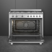 Smeg 90 cm / 36 Stainless Steel Gas Range, 5 burnerSmeg 90 cm / 36" Stainless Steel Gas Range, 5 burner