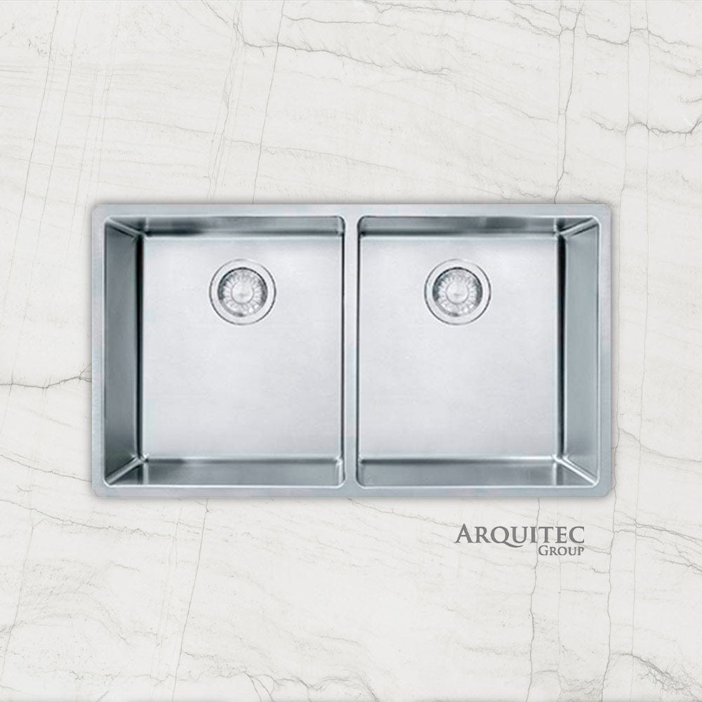 KINDRED - Fregadero de Doble Cubeta de Montaje Bajo BROOKMORE image 2