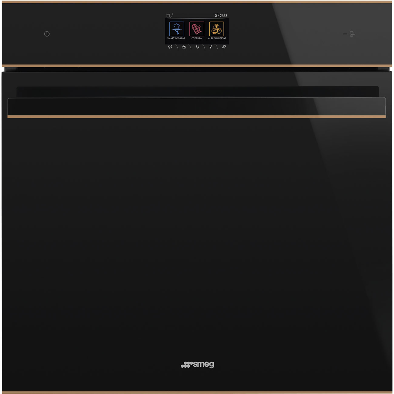 SMEG - Horno Eléctrico Dolce Stil Novo de 60cm/24" - Negro/Cobre image 0