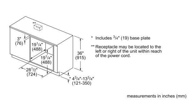 BOSCH - Microondas BOSCH Serie 500 de 30", acero inoxidable con puerta abatible image 3