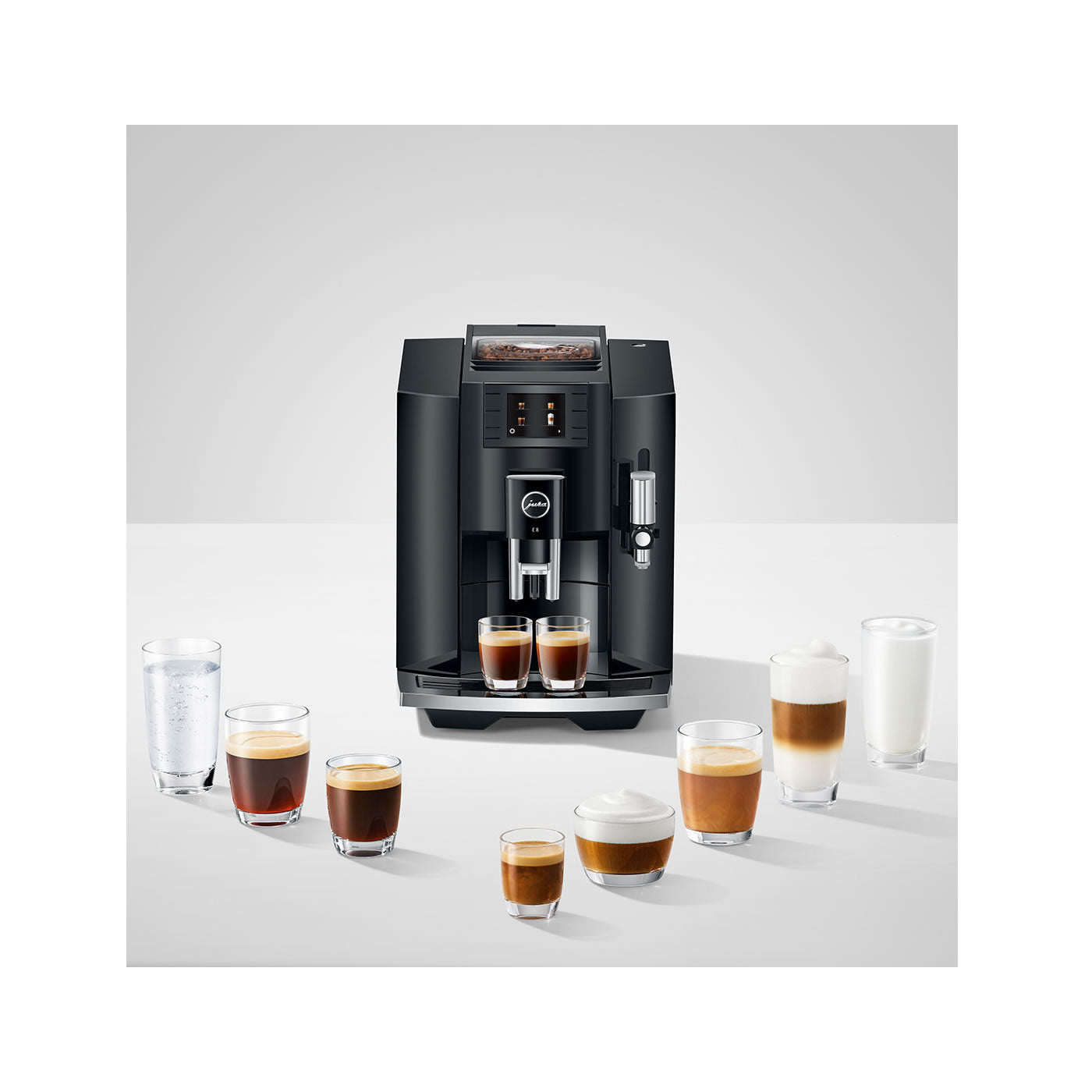 Jura Coffee Machine E8 - 120V/60Hz - Piano Black, 15400