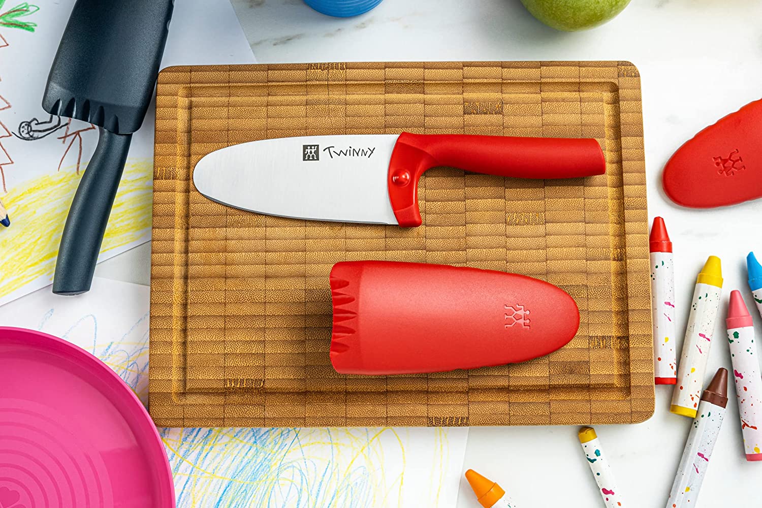 Zwilling Twinny 4" Kid's Chef's Knife Red 36550-101-0