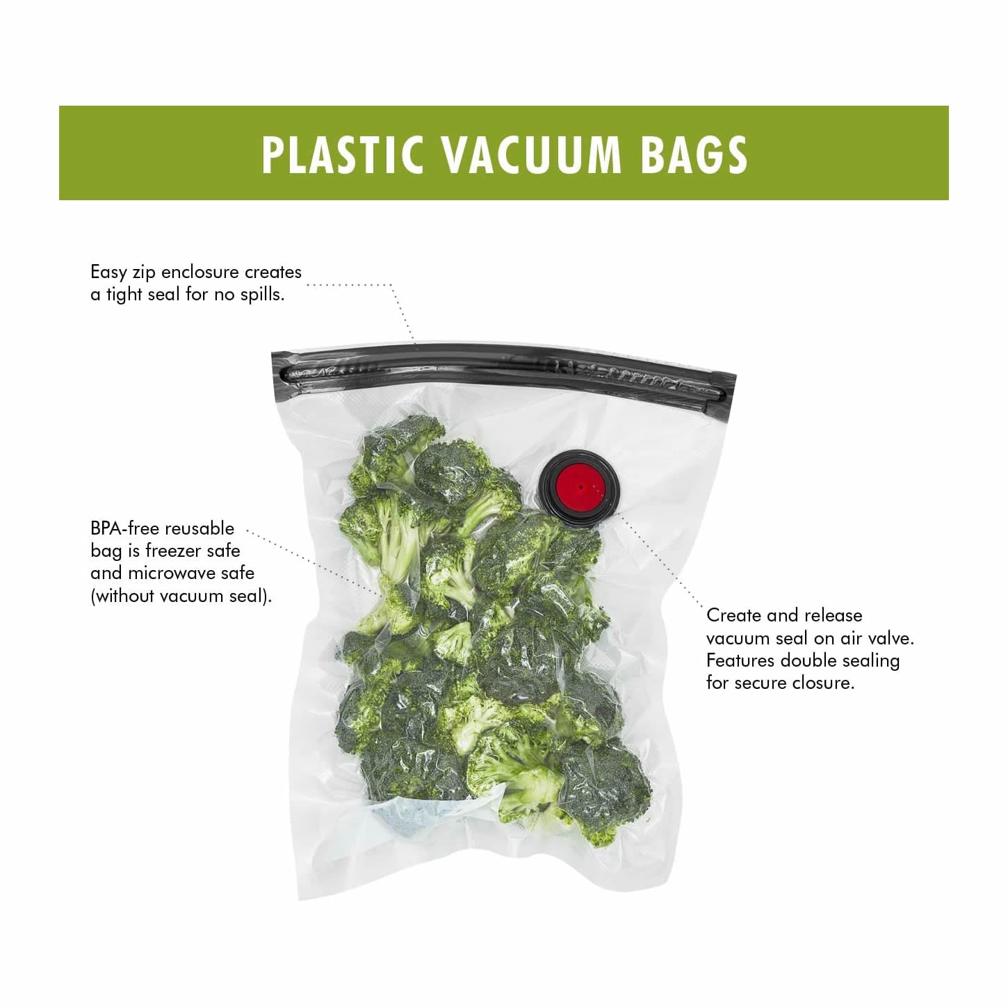 Zwilling Fresh & Save Vacuum bags set 10-pcs TAMAÑOS VARIADOS