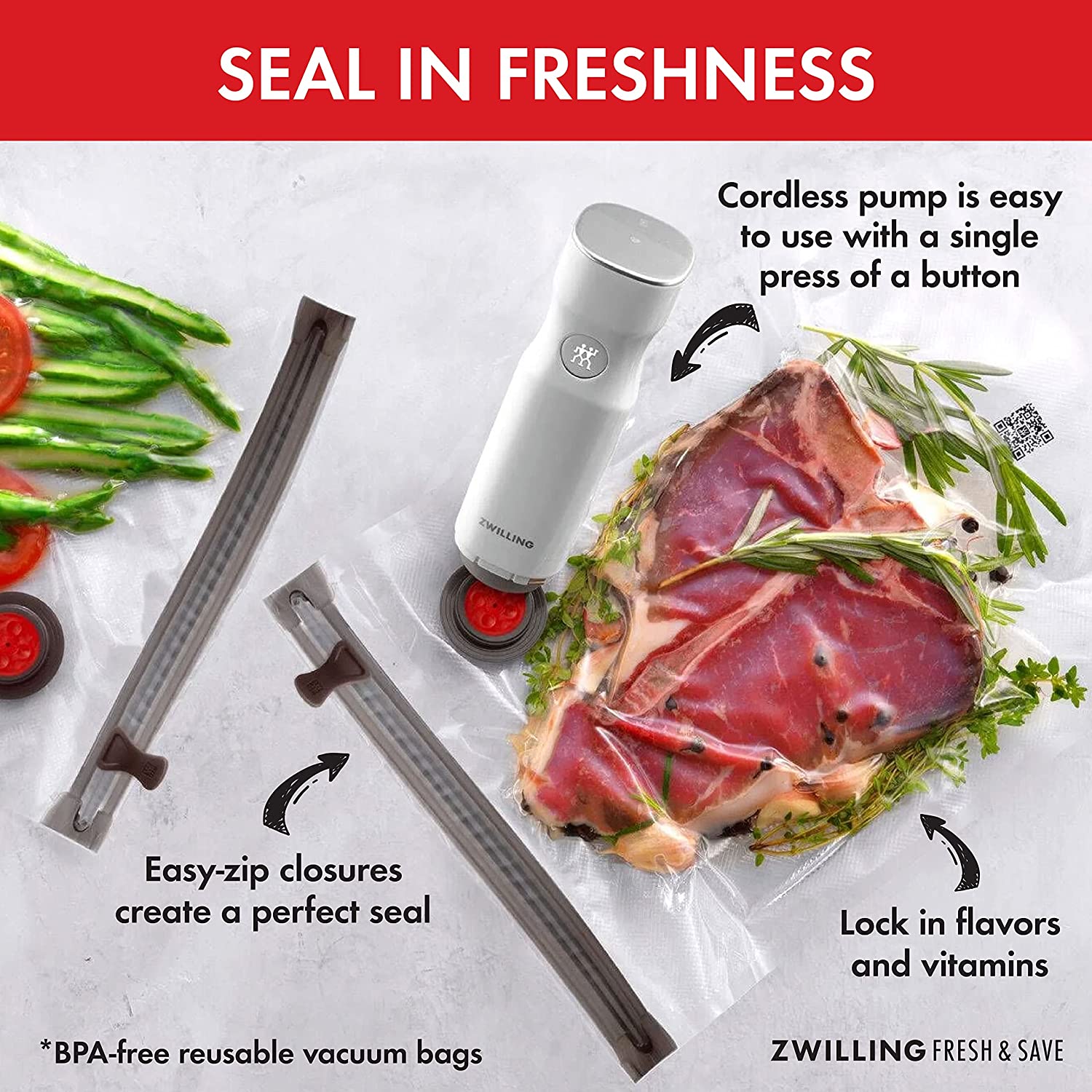 Zwilling Fresh & Save Vacuum STARTER SET 7 pcs