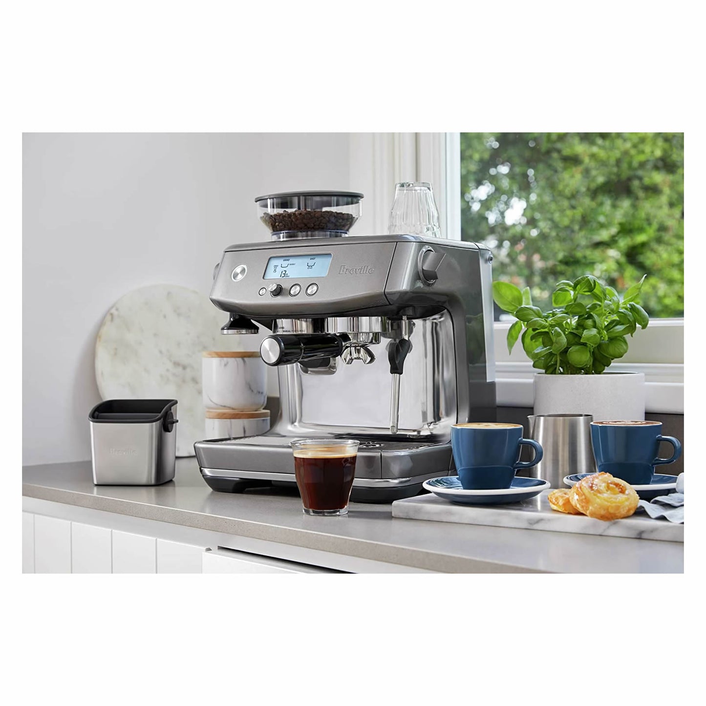 Breville Barista Pro - Máquina de café expreso, acero inoxidable cepillado BES878BSS1BUS1