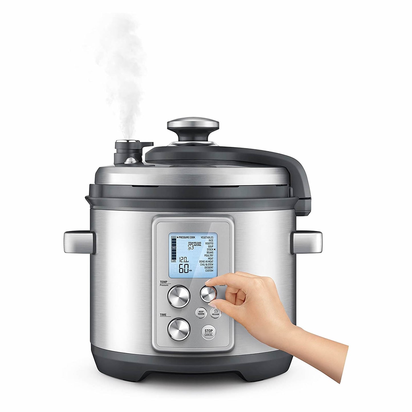 Breville Pro Multi Function Cooker Fast - Slow, Brushed Stainless Steel - Olla de presión BPR700BSS