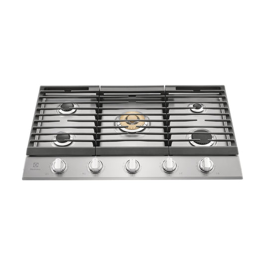 Electrolux 36'' Gas Cooktop with 5 Sealed Burners ECCG3668AS