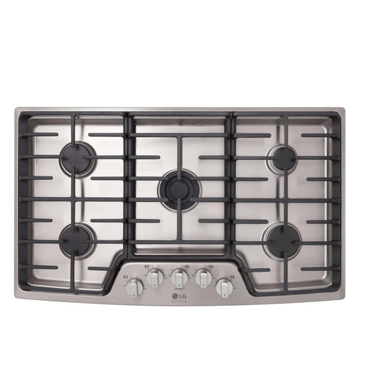 LG STUDIO - 36" Gas Cooktop; UltraHeat™ Dual Burner LSCG367ST