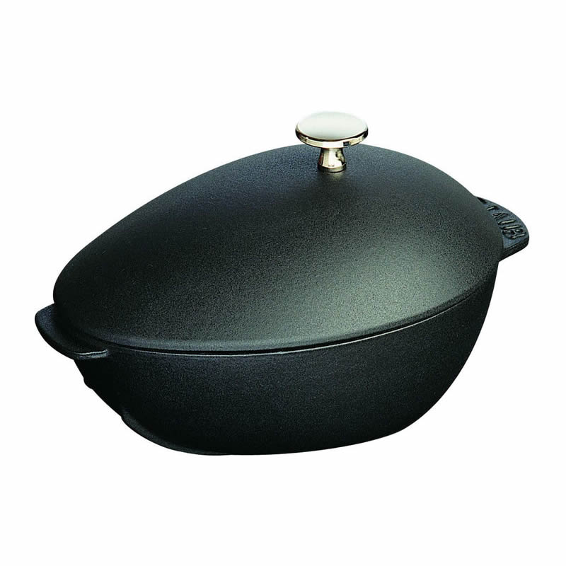 Staub 25cm Cast Iron Mussel Pot; Color: Black 1102523